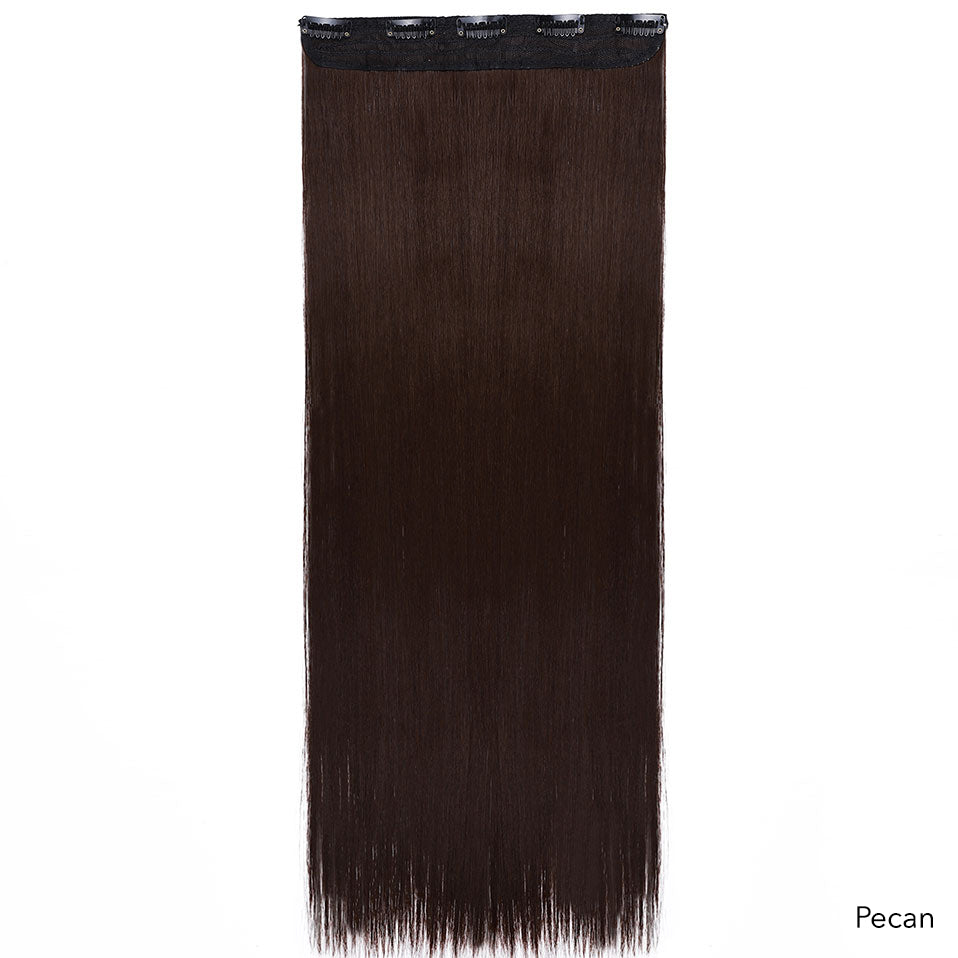 1 Strip Premium Fiber Clip In Hair (Straight) 24"