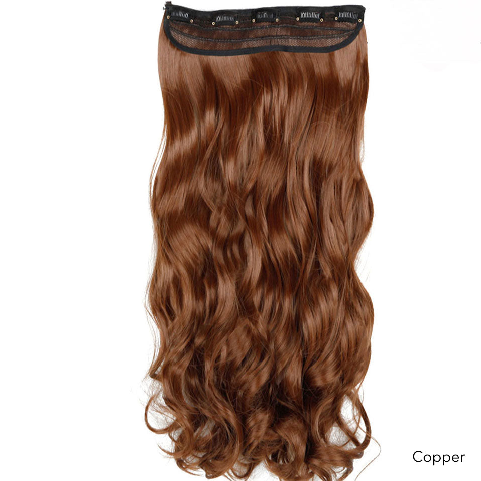 1 Strip Premium Fiber Clip In Hair (Wavy) 24"