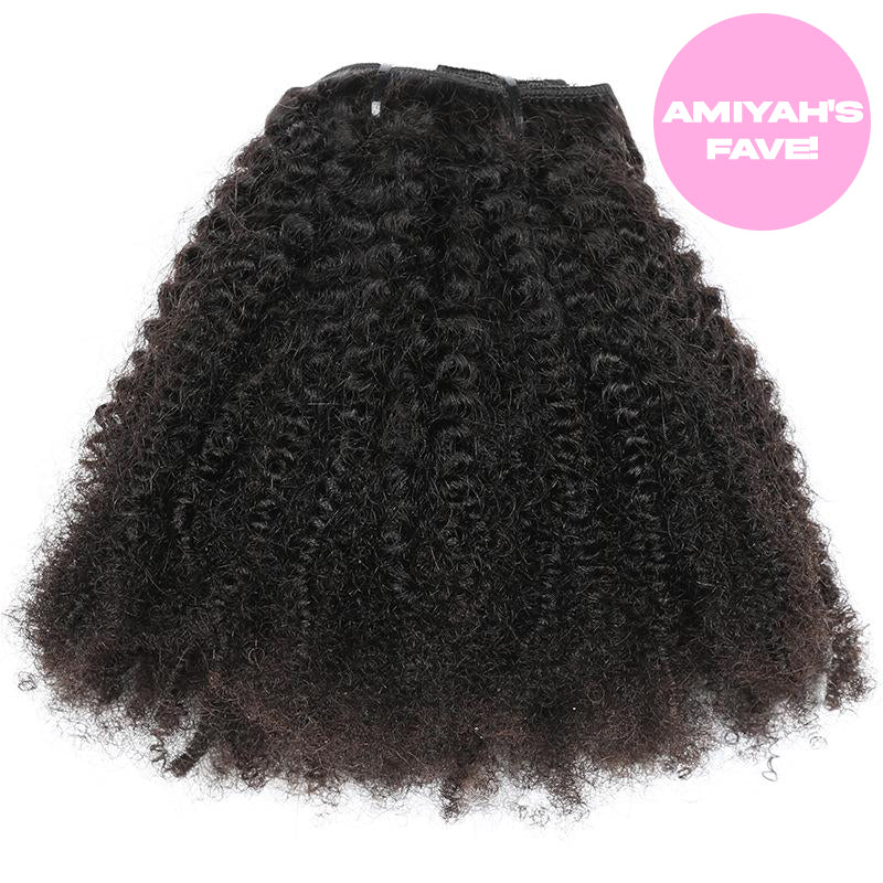 8 Piece Virgin Coily-Kinky Afro Clip-in Hair