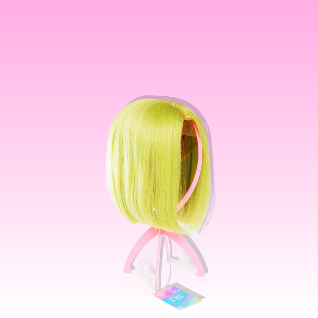 Pink Wig Display Stand